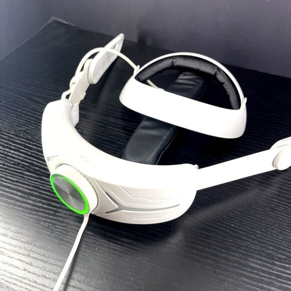 Adjustable White VR 3 Headset Head Strap with Dial Fit System & Padded Cushion f - Picture 2 of 4